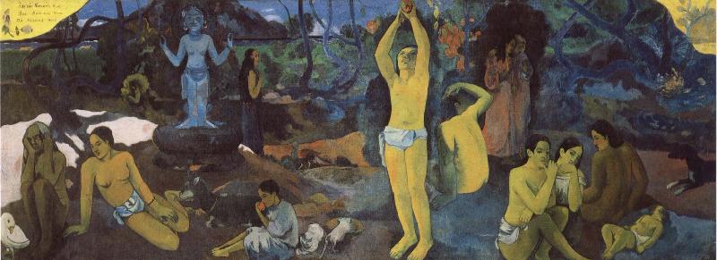 Paul Gauguin We come from who we are where we are oil painting picture